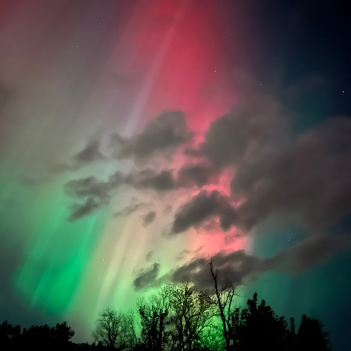 Nordlichter im Himmel